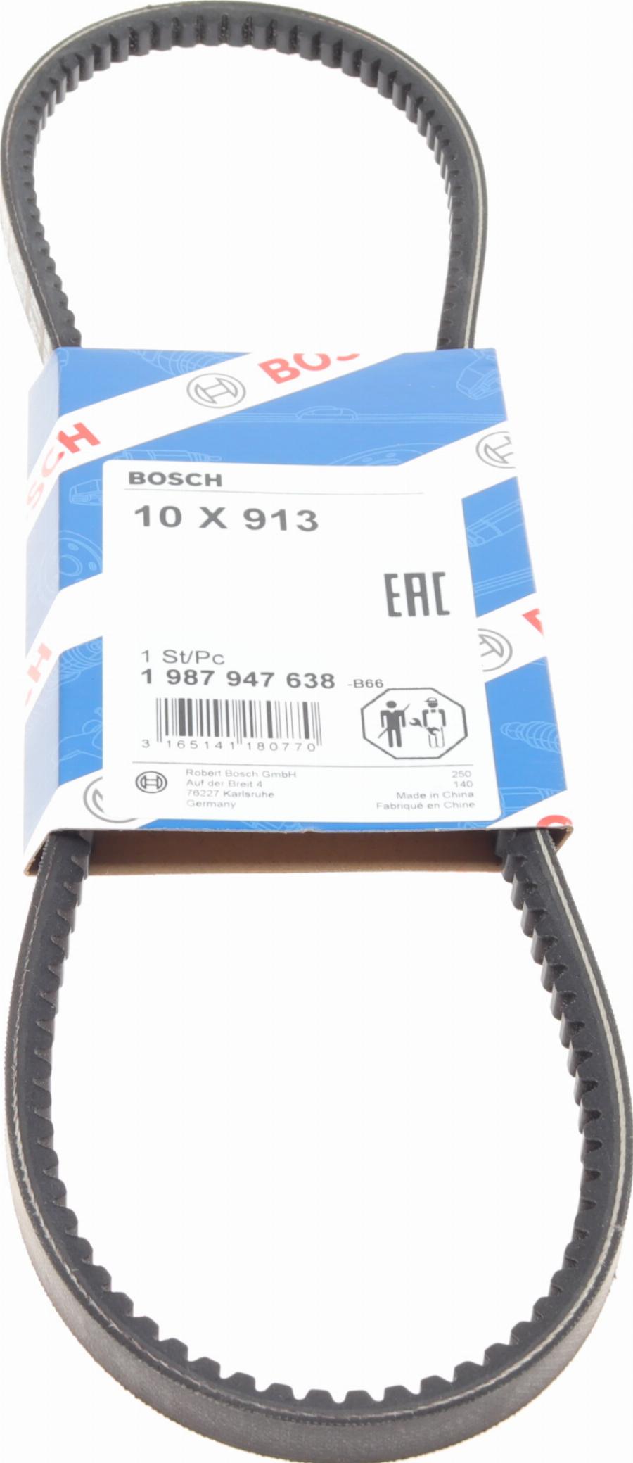 BOSCH 1987947638 - Courroie trapézoïdale cwaw.fr