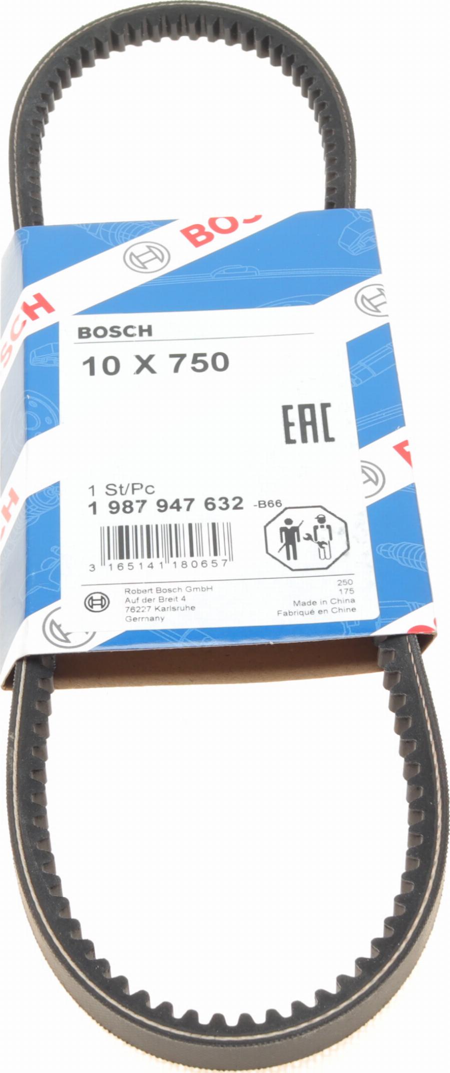 BOSCH 1987947632 - Courroie trapézoïdale cwaw.fr