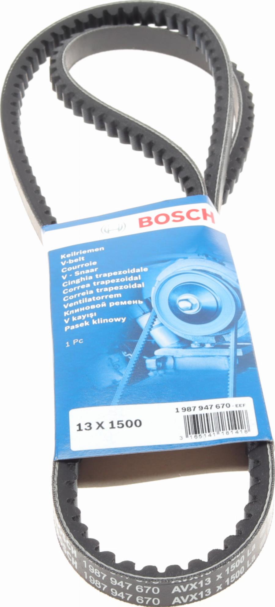 BOSCH 1 987 947 670 - Courroie trapézoïdale cwaw.fr