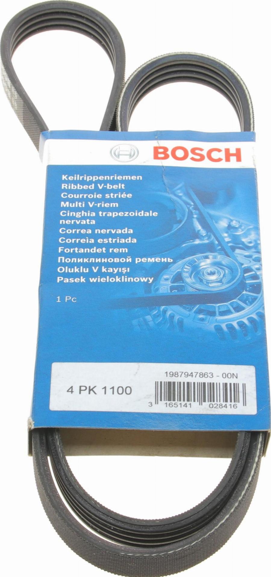 BOSCH 1 987 947 863 - Courroie trapézoïdale à nervures cwaw.fr