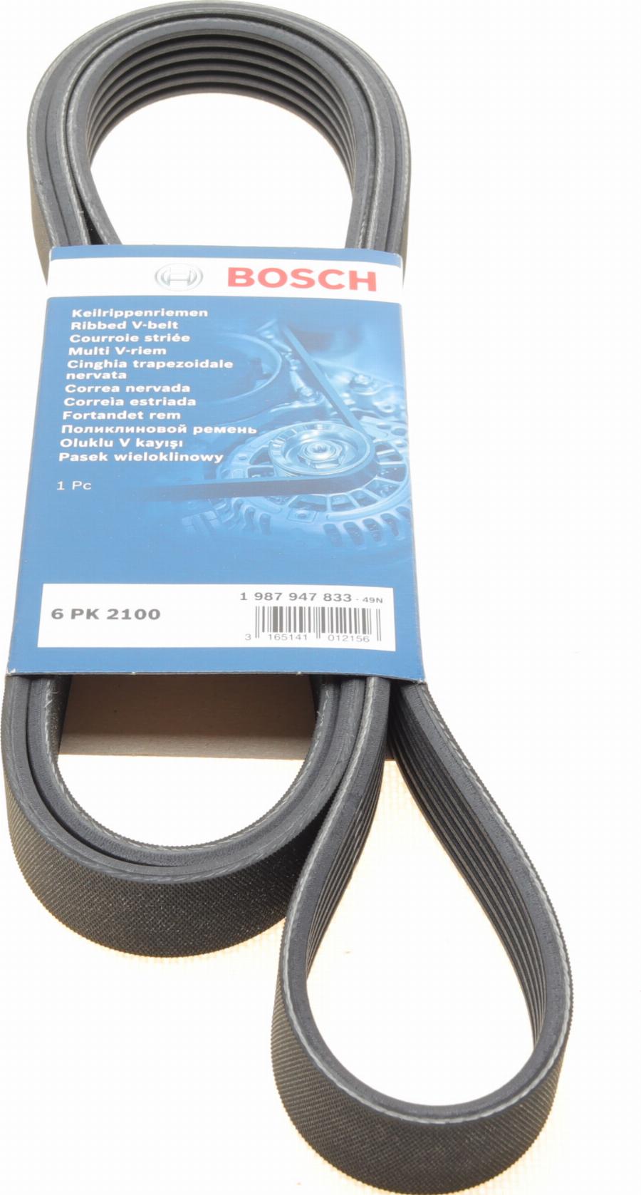 BOSCH 1 987 947 833 - Courroie trapézoïdale à nervures cwaw.fr