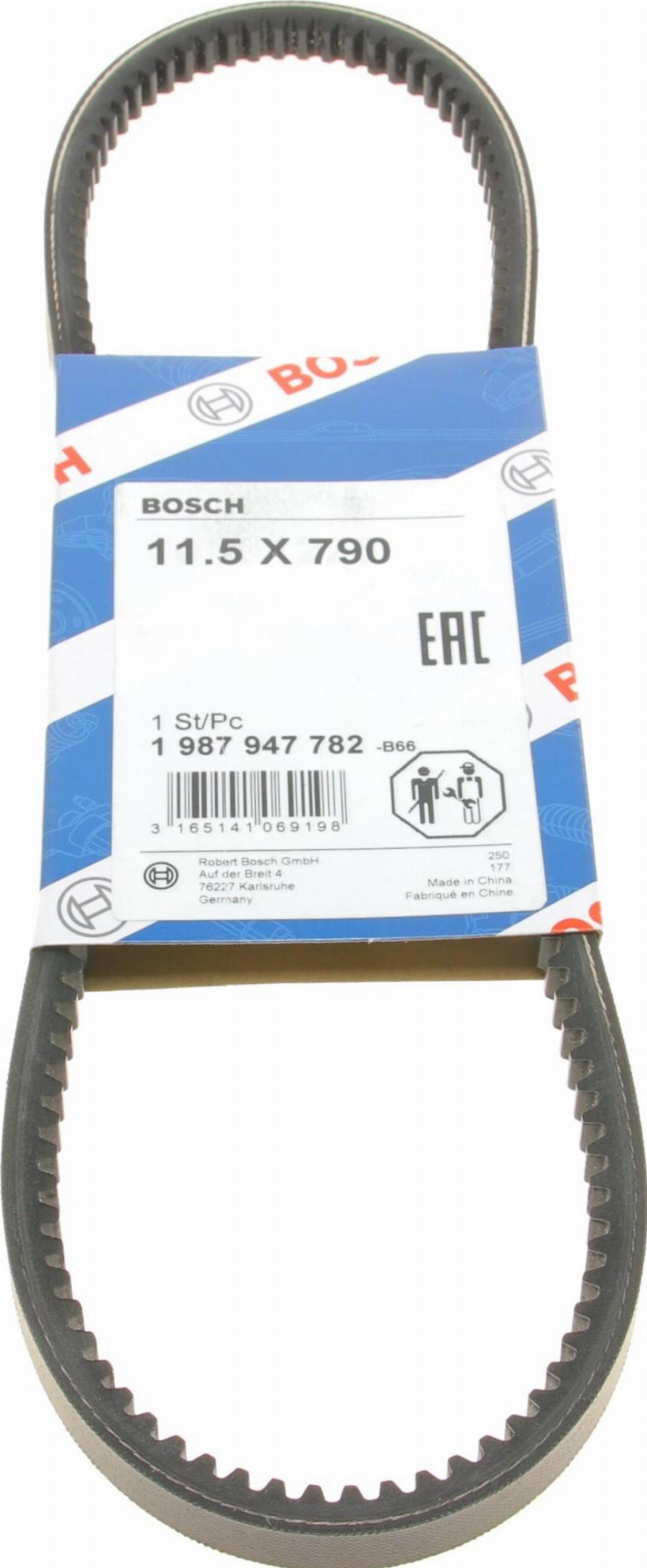 BOSCH 1 987 947 782 - Courroie trapézoïdale cwaw.fr