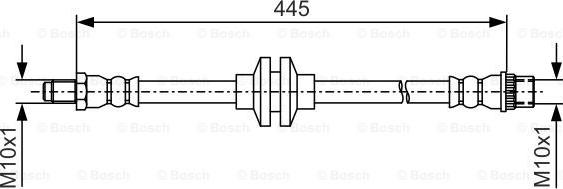 BOSCH 1 987 481 986 - Flexible de frein cwaw.fr