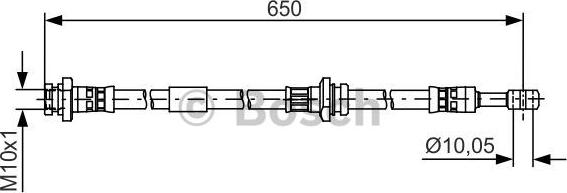 BOSCH 1 987 481 476 - Flexible de frein cwaw.fr