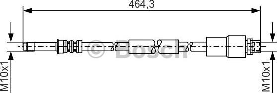 BOSCH 1 987 481 541 - Flexible de frein cwaw.fr