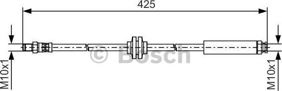 BOSCH 1 987 481 500 - Flexible de frein cwaw.fr