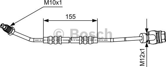 BOSCH 1 987 481 588 - Flexible de frein cwaw.fr