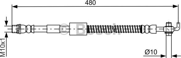 BOSCH 1 987 481 687 - Flexible de frein cwaw.fr