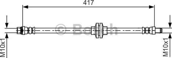 BOSCH 1 987 481 626 - Flexible de frein cwaw.fr