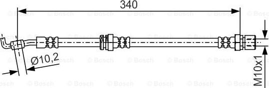 BOSCH 1 987 481 627 - Flexible de frein cwaw.fr