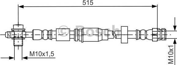 BOSCH 1 987 481 673 - Flexible de frein cwaw.fr