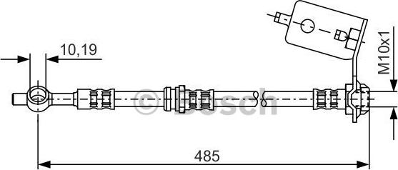 BOSCH 1 987 481 050 - Flexible de frein cwaw.fr