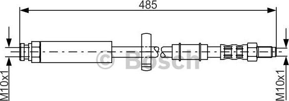 BOSCH 1 987 481 063 - Flexible de frein cwaw.fr