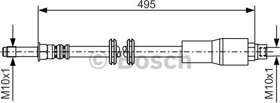 BOSCH 1 987 481 005 - Flexible de frein cwaw.fr