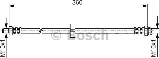 BOSCH 1 987 481 002 - Flexible de frein cwaw.fr