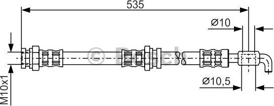 BOSCH 1 987 481 112 - Flexible de frein cwaw.fr