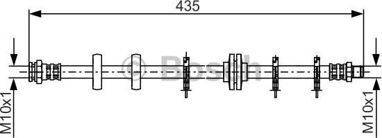 BOSCH 1 987 481 189 - Flexible de frein cwaw.fr