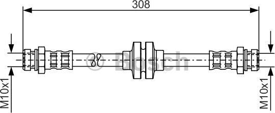 BOSCH 1 987 481 185 - Flexible de frein cwaw.fr