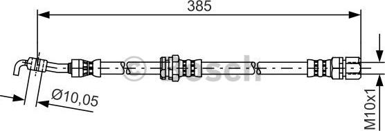 BOSCH 1 987 481 385 - Flexible de frein cwaw.fr