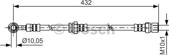 BOSCH 1 987 481 383 - Flexible de frein cwaw.fr