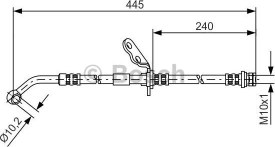 BOSCH 1 987 481 382 - Flexible de frein cwaw.fr