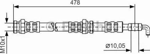 BOSCH 1 987 481 286 - Flexible de frein cwaw.fr