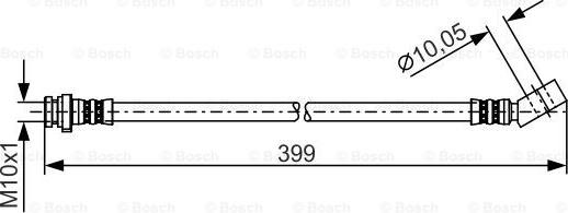 BOSCH 1 987 481 223 - Flexible de frein cwaw.fr