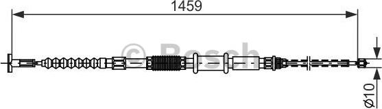 BOSCH 1 987 482 180 - Tirette à câble, frein de stationnement cwaw.fr