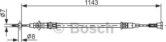 BOSCH 1 987 482 139 - Tirette à câble, frein de stationnement cwaw.fr