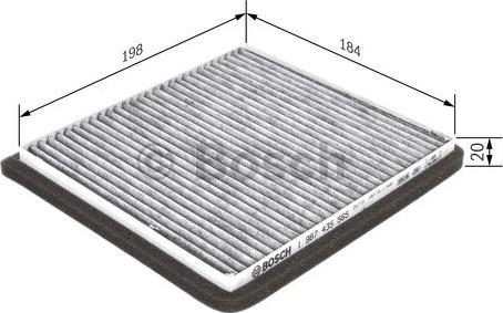 BOSCH 1 987 435 563 - Filtre, air de l'habitacle cwaw.fr