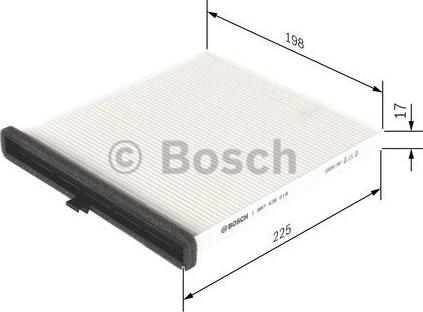 BOSCH 1 987 435 019 - Filtre, air de l'habitacle cwaw.fr