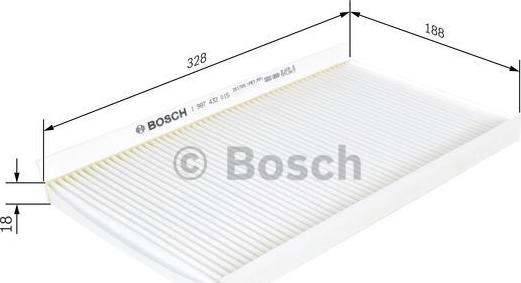 BOSCH 1 987 432 015 - Filtre, air de l'habitacle cwaw.fr