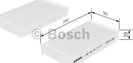 BOSCH 1 987 432 167 - Filtre, air de l'habitacle cwaw.fr