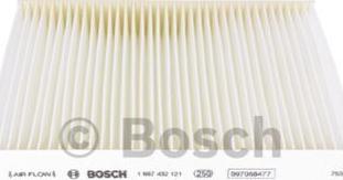 BOSCH 1 987 432 121 - Filtre, air de l'habitacle cwaw.fr