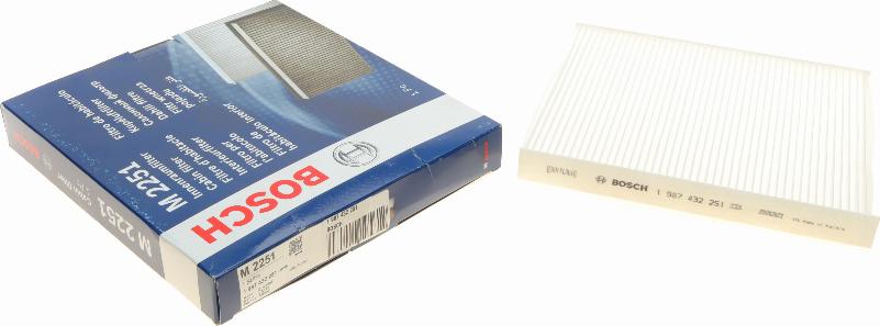 BOSCH 1 987 432 251 - Filtre, air de l'habitacle cwaw.fr