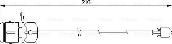 BOSCH 1 987 474 938 - Contact d'avertissement, usure des plaquettes de frein cwaw.fr