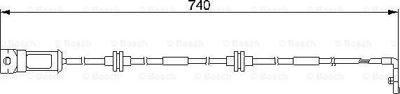 BOSCH 1 987 474 933 - Contact d'avertissement, usure des plaquettes de frein cwaw.fr