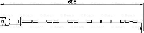 BOSCH 1 987 474 929 - Contact d'avertissement, usure des plaquettes de frein cwaw.fr