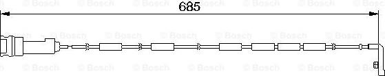 BOSCH 1 987 474 974 - Contact d'avertissement, usure des plaquettes de frein cwaw.fr