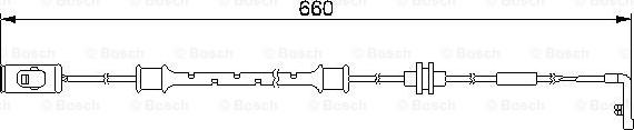 BOSCH 1 987 474 972 - Contact d'avertissement, usure des plaquettes de frein cwaw.fr