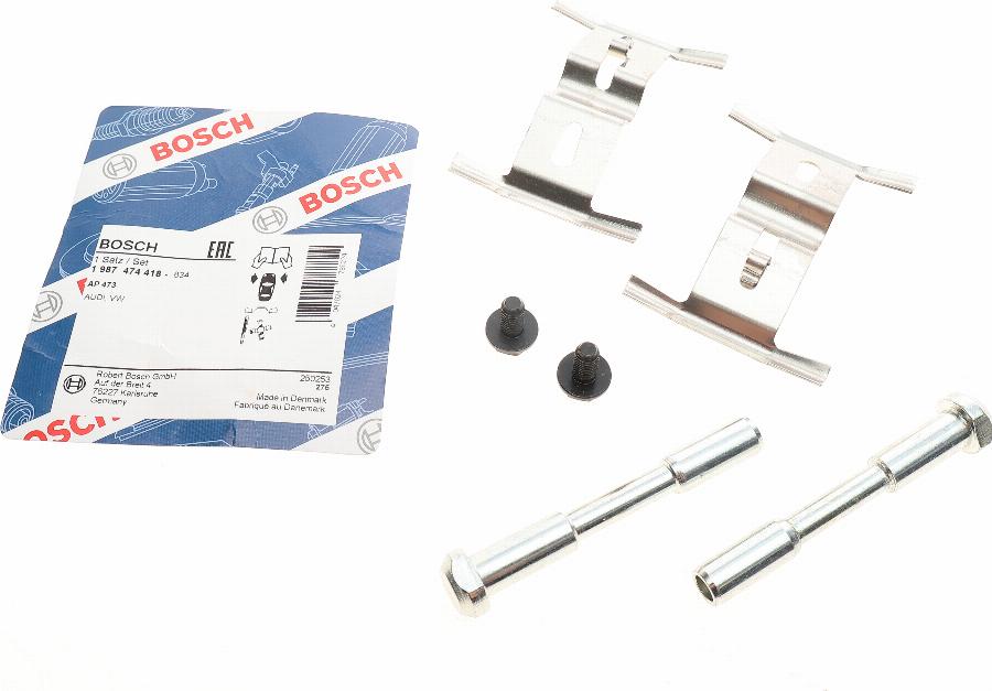 BOSCH 1 987 474 418 - Kit d'accessoires, plaquette de frein à disque cwaw.fr