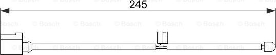 BOSCH 1 987 474 563 - Contact d'avertissement, usure des plaquettes de frein cwaw.fr