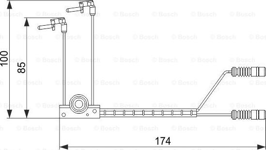 BOSCH 1 987 474 584 - Contact d'avertissement, usure des plaquettes de frein cwaw.fr