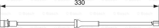 BOSCH 1 987 474 581 - Contact d'avertissement, usure des plaquettes de frein cwaw.fr