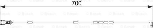 BOSCH 1 987 474 588 - Contact d'avertissement, usure des plaquettes de frein cwaw.fr