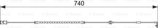 BOSCH 1 987 474 587 - Contact d'avertissement, usure des plaquettes de frein cwaw.fr