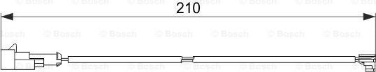 BOSCH 1 987 474 520 - Contact d'avertissement, usure des plaquettes de frein cwaw.fr