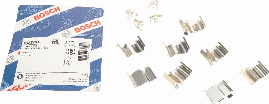 BOSCH 1 987 474 351 - Kit d'accessoires, plaquette de frein à disque cwaw.fr