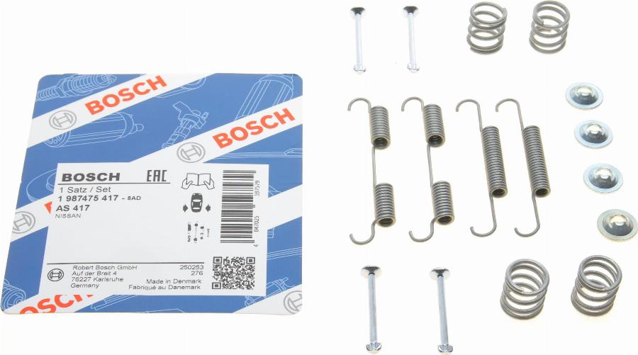 BOSCH 1 987 475 417 - Kit d'accessoires, mâchoires de frein de stationnement cwaw.fr