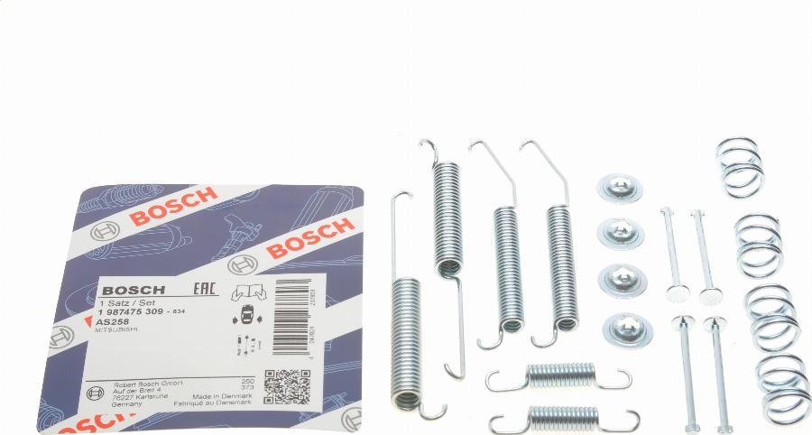 BOSCH 1 987 475 309 - Kit d'accessoires, mâchoire de frein cwaw.fr